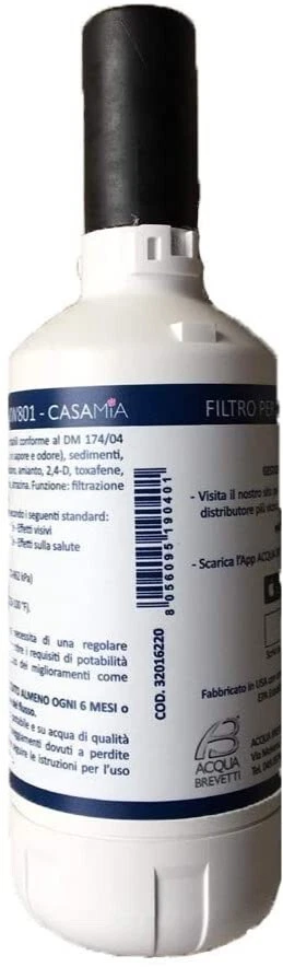 ACQUA BREVETTI KW801 Filtro carboni attivi frigo gasatori 1900 Lt ACQUABREVETTI CASAMIA
