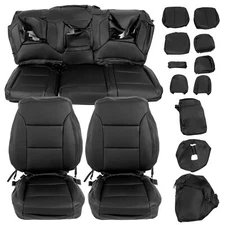Factory Style Full Kit Seat Covers For 2019-2021 Chevy Silverado LT/WT