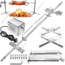 BBQ Pig Lamb Rotisserie Roaster Skewer Roast Grill Motor Souvla 51" 78LB 5-Level