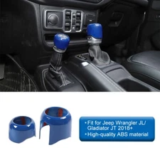 Gear Shift 4WD Control Knobs Blue Decor Accessories For Jeep Wrangler JL JT 18+