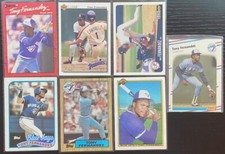 Tony Fernandez 7 Card Lot Blue Jays 1988 - 1996