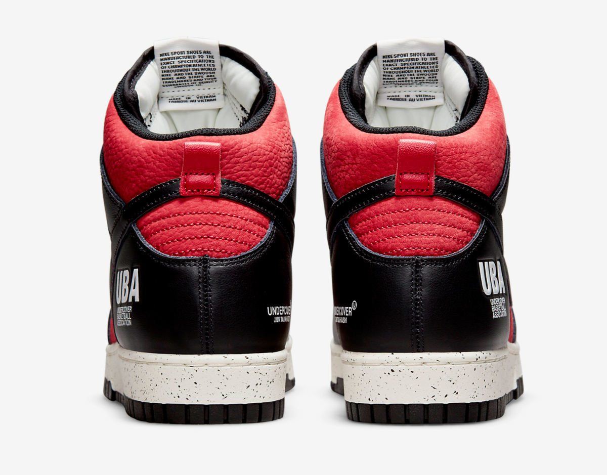 Nike Dunk High 1985 x Undercover Gym Red Black UK 5 6 7 8 9 US