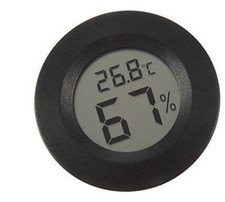 NEW LCD Display Thermometer Hygrometer Humidors Instrument Case Violin Guitar