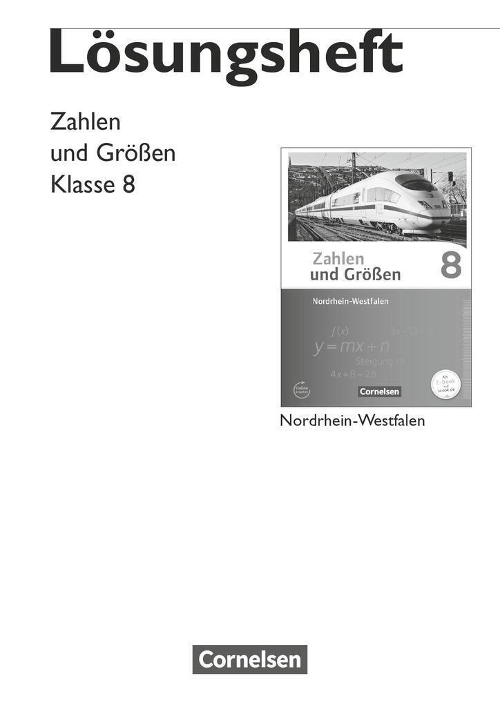 Thumbnail - Zahlen Und Größen 8. Schuljahr. Lösungen Zum Schülerbuch.
