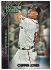 Chipper Jones 2015 Topps Update Whatever Works #WW14 Atlanta Braves Hall of Fame