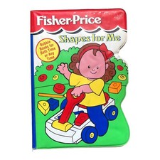 Vtg 90s Fisher Price SHAPES FOR ME Bubble Books Bath Time Waterproof Soft 1997