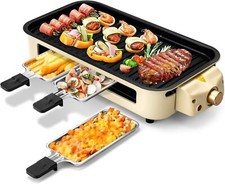 Electric Indoor Grill,2 in 1 Indoor Grill Non-stick 1500W