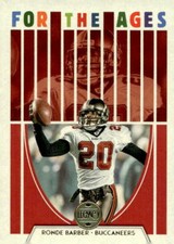 Ronde Barber 2022 Legacy Football - For the Ages #FA-3 - Tampa Bay Buccaneers