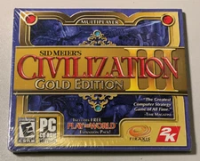 Sid Meier's CIVILIZATION III & PLAY THE WORLD Expansion Pack MULTIPLAYER PC GAME
