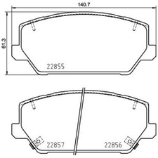 Satz Bremsbeläge Bremsklötze vorne für Hyundai I30 PDE Kona OS Santa FE | 384