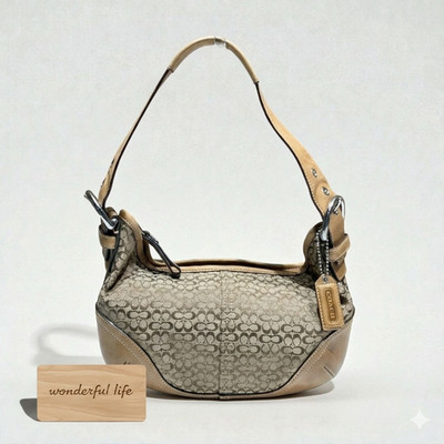 Excellent ] Coach Soho 6351 bag Shoulder Bag Hobo Signature