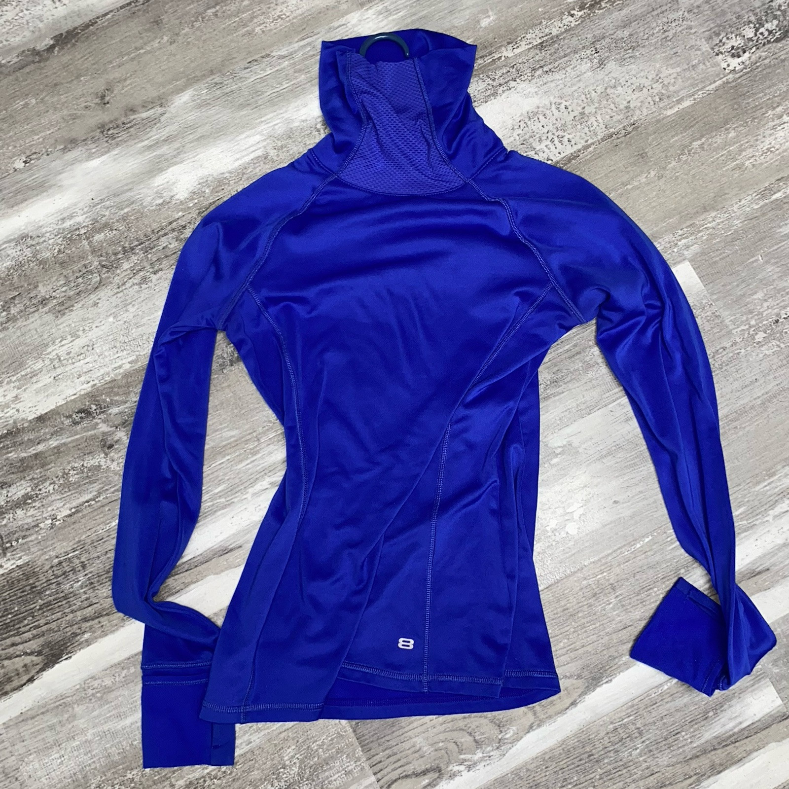 Layer8 Shirt Performance Turtle Neck Blue Purple … - image 13