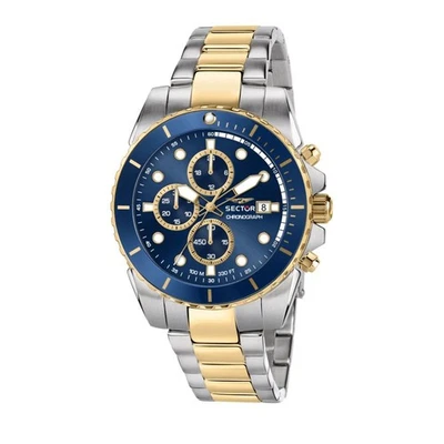 Sector No Limits Orologio Uomo in Acciaio, Cronografo, Analogico, 43 mm, Collezione 230, Idee Regalo Uomo - R3273661051