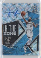 2018-19 Panini Spectra In the Zone Neon Blue Prizm 4/60 Allen Crabbe Auto 0ux1