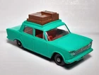 Vintage Matchbox Lesney 1-75 #56 Fiat 1500 Sedan Turquoise w/Brown Luggage - VGC