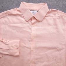 Charles Tyrwhitt Dress Shirt Mens 17 35 Classic Fit Non Iron Pink Corpcore