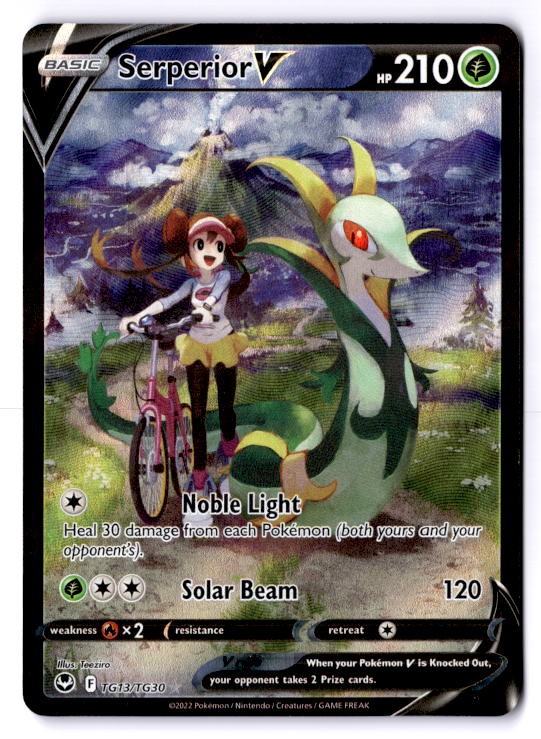 Serperior V Ultra Rare SWSH12: Silver Tempest Trainer Gallery TG13/TG30 NM