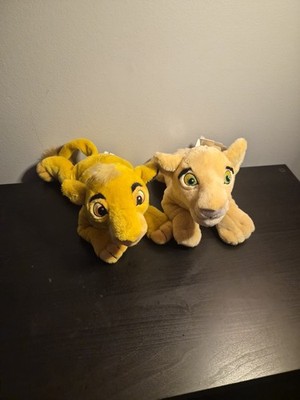 Disney Parks Lion King Simba and Nala 12'' Plush Set with Embroidered Eyes