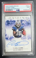 2020 Panini Origins - Rookie Autographs CeeDee Lamb PSA 9 On-Card AUTO #RA-CL. rookie card picture