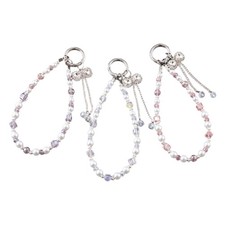 Beaded Mobile Phone Chain Acrylic Cartoon Phone Women Girls Anti Lost Lanyard