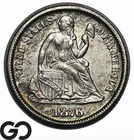 1876-S Seated Liberty Dime, Choice AU++/Unc