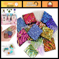 Assorted COE90 Dichroic Glass Scrap - 3 Bags 84g for Jewelry Making Fusing