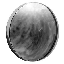 New Set Of 4 Chrome 10 Inch Chrome Baby Moon Aftermarket Center Caps