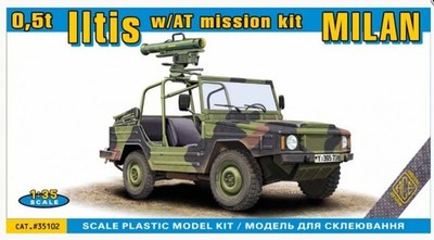 ACE 35102 0,5t Light truck 4x4 Iltis w/Milan AT mission kit Plastic model 1/35