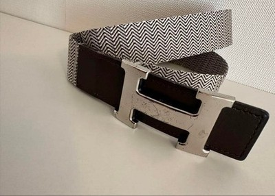Hermes Constance Reversible Belt Leather Gray White Hermes, reversible constance belt. - Unique Designer Pieces main image 4