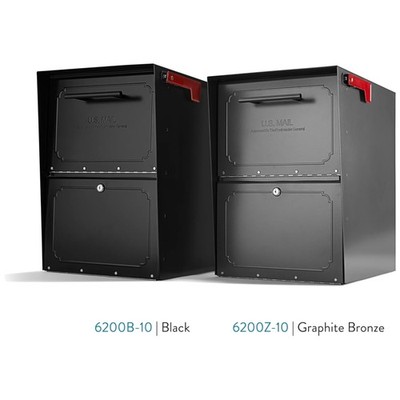 Contemporary Style Locking Mailbox - Steel Construction