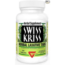Natural Swiss Kriss Herbal Laxative 250 Tablets