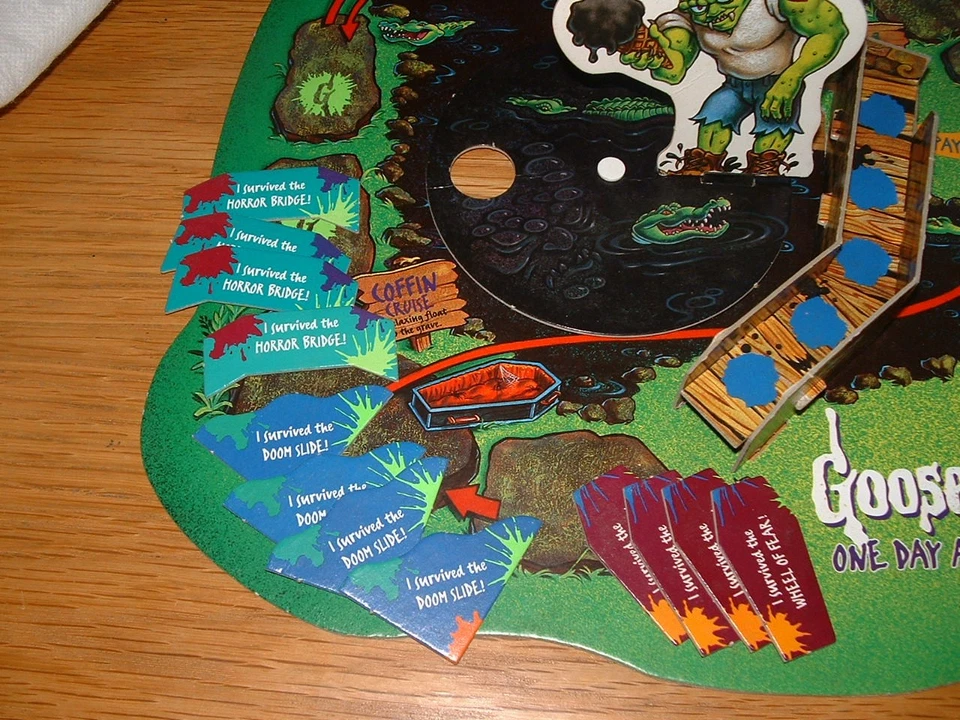 1996 Goosebumps One Day At Horrorland Board Game Almost Complete Vintage Read - Image 2 of 4