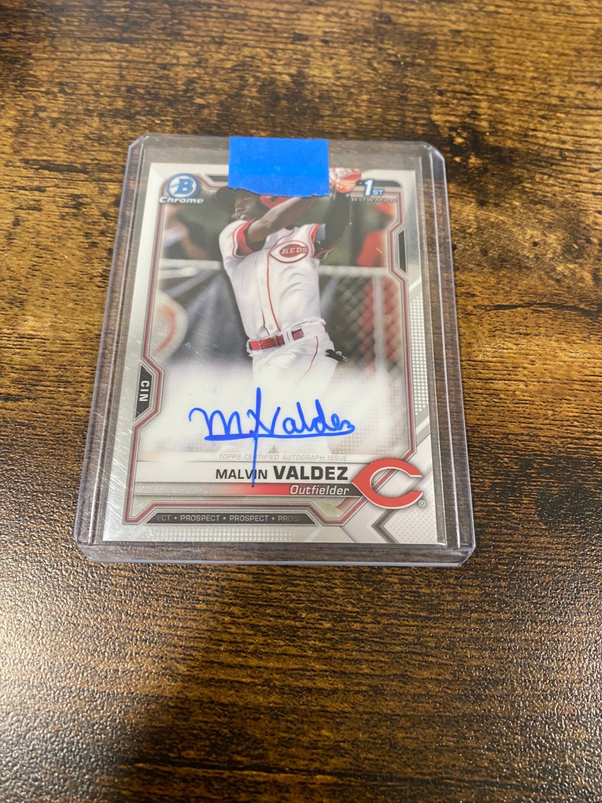 2021 Bowman Chrome #CPA-MV Malvin Valdez 1st Prospect Auto Cincinnati Reds
