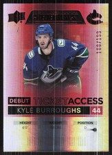 2021-22 Upper Deck Credentials #87 Kyle Burroughs Red #/199