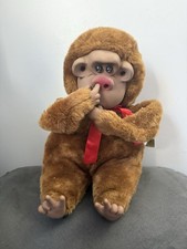 Vintage Plush Russ Berrie Monkey Rutherford III Sucks Thumb