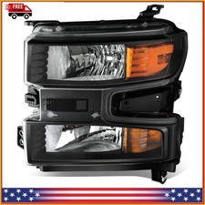 Left Driver Side Headlight for 2019 2020 2021 2022 Chevrolet Silverado 1500 LTD