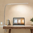 Space Aluminum Desk Lamp with Clamp, Clip on Light for Reading Study Desk Lig...