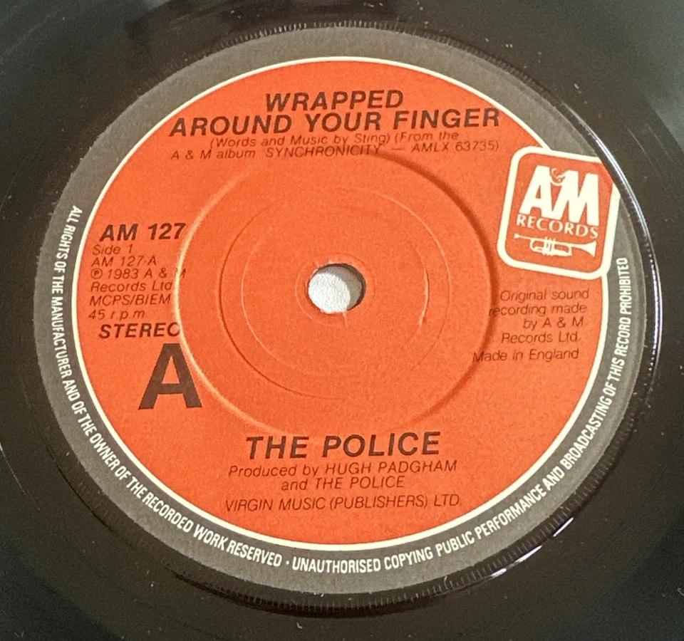 The Police - Wrapped Around Your Finger   Uk  Issue 7" Vinyl EX / EX - Image 4 of 4