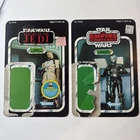 Bounty Hunter UNPUNCHED CARDBACK Lot Of 2 Kenner Star Wars ZUCKUSS & BOSSK nunb