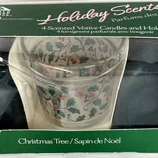 Guild House Holiday Scents Jar Candle Christmas Tree Scent Votive Set