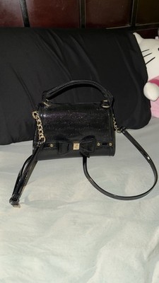 Juicy Couture Black Bow Tie Crossbody Bag