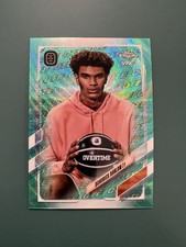 2021-22 Topps Chrome OTE Dominick Barlow Aqua Wave Refractor RC XRC SP /199