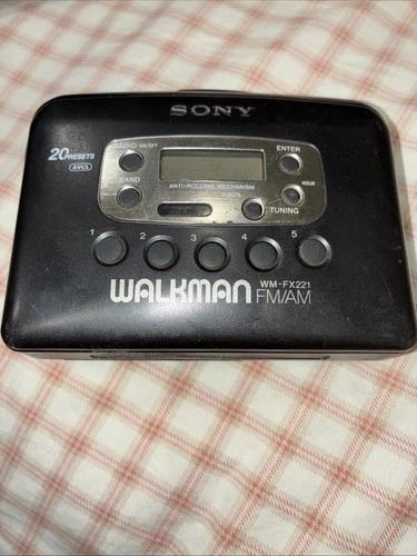 Sony Walkman WM-FX221 AM/FM Radio Cassette Tape Player Vintage