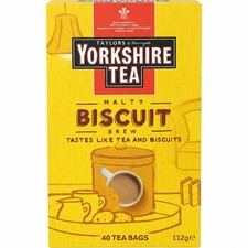 Taylors of Harrogate Biscuit Brew Yorkshire Tea Bags 40 UK Blend