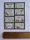 Vintage Hallmark Thanksgiving Sentiments Sticker Sheet