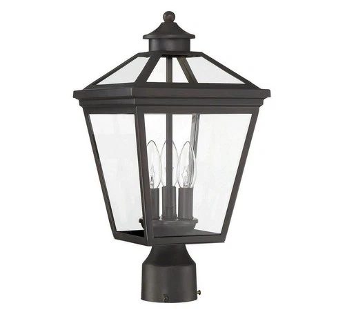 Savoy House - 3 Light Outdoor Post Lantern-Modern Farmhouse Style with Rustic - Picture 2 of 4