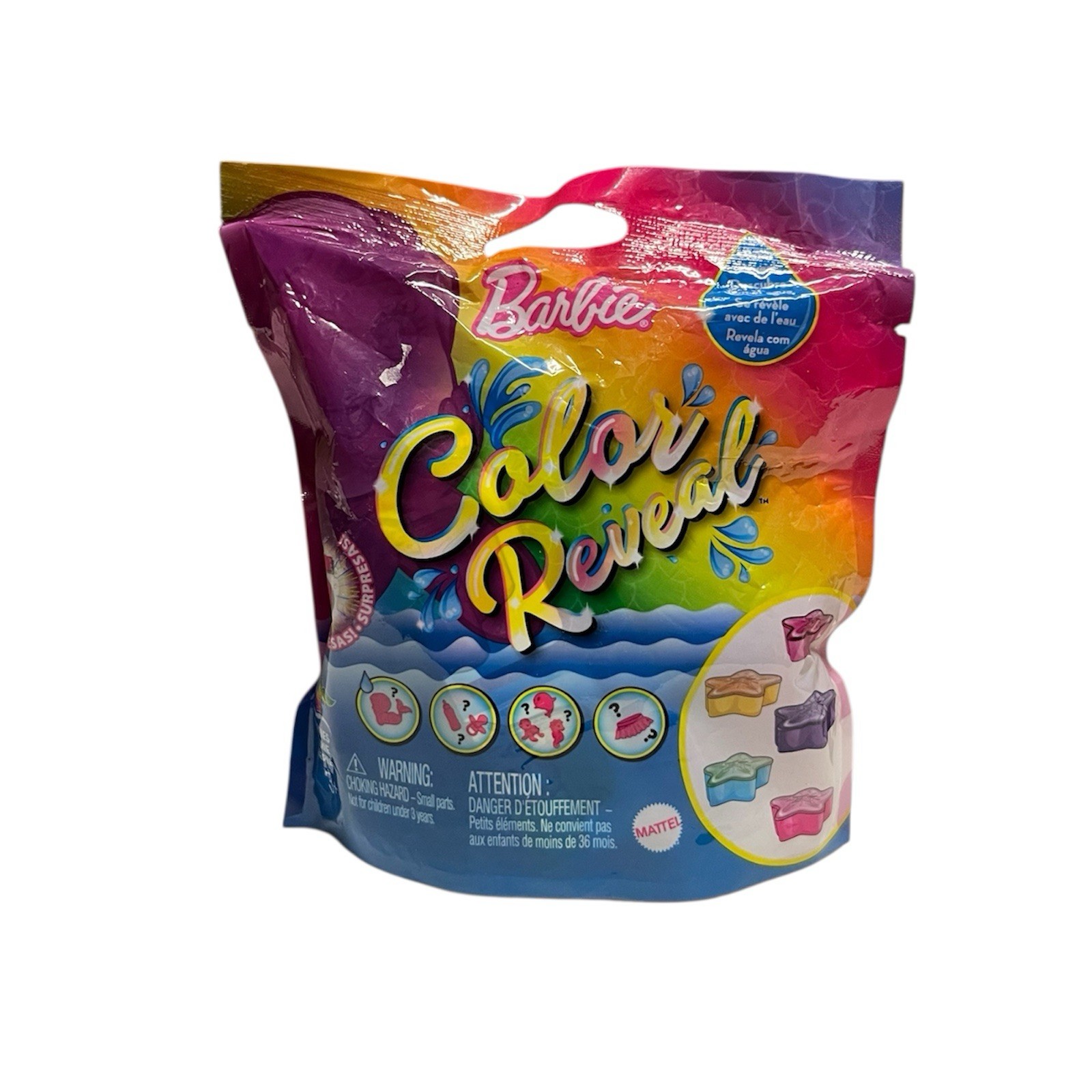Barbie Color Water Reveal SUPRISES Mermaid Party Mystery Doll Game Blind Bag