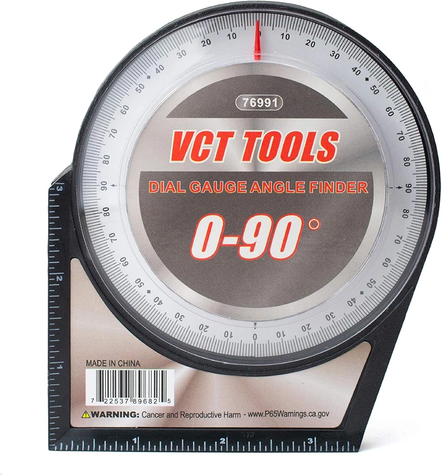 DIAL MAGNETIC BASE ANGLE FINDER PROTRACTOR GAUGE PROTRACTOR FINDING DEGREE GAGE - Image 3 of 4