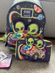 Lisa Frank Loungefly Zoomer & Zorbit Alien Glow Space Mini Backpack Rainbow Zoomer & Zorbit™ Glow Mini Backpack – Lisa Frank main image 3