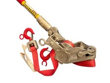 Lug-All web strap hoist